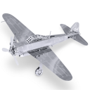  Metal Earth Samolot Mitsubishi Zero Model 3D Metalowy Laser Cut